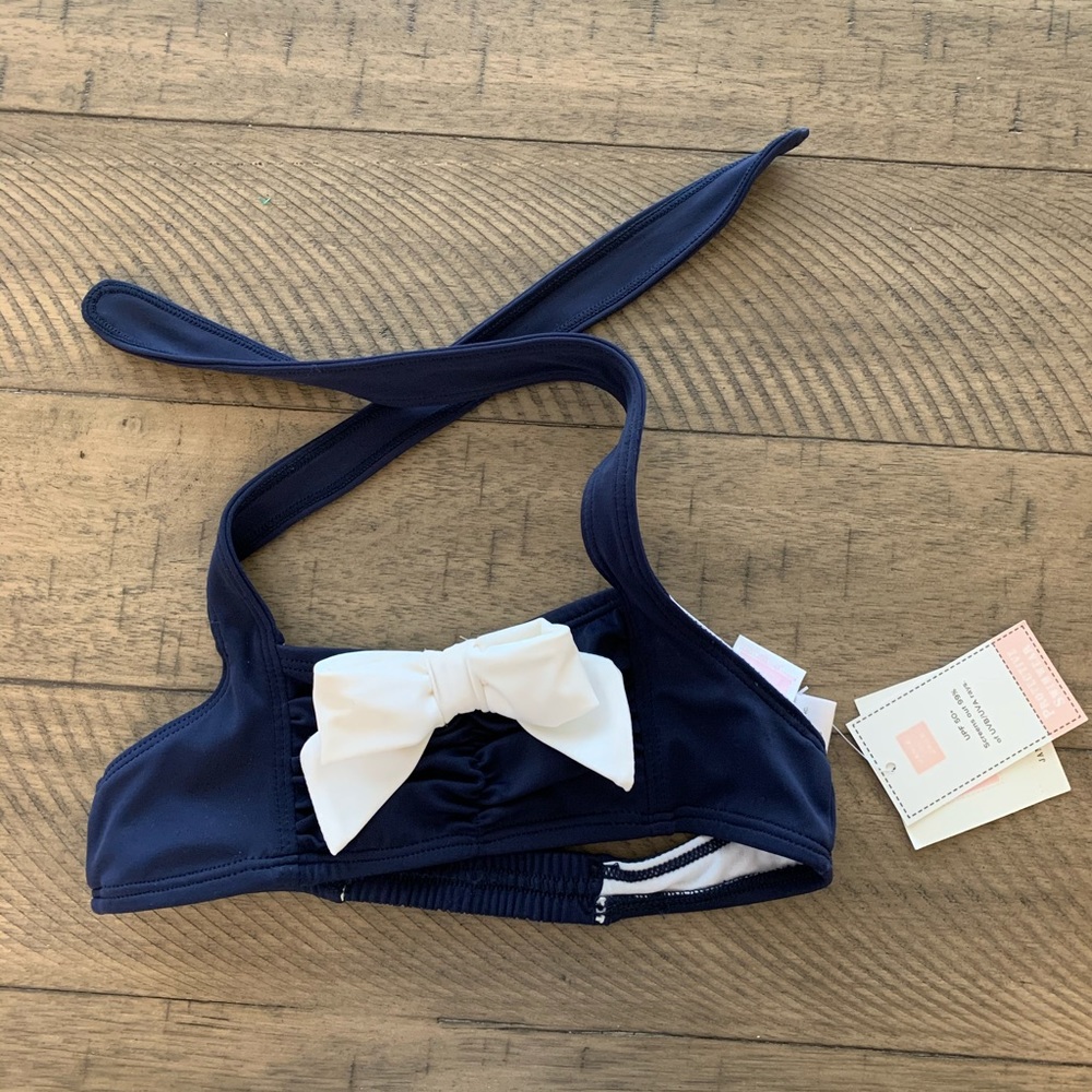 Navy bikini top